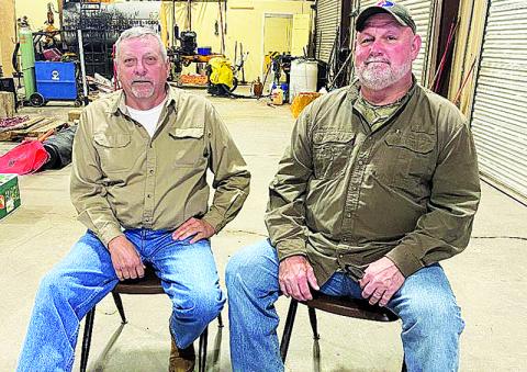 County employees Gary Crocker and Wesley Wade were honored by Habersham County Jan. 4 after calling it a career after decades of service. CAROLYN McDUFFIE/Submitted