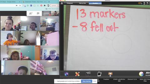Meeting with students virtually is a daily part of Habersham County teachers’ lives, as they get together with their students on Google Classroom.