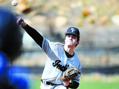 Tallulah Falls’ Aubrey Higgins fires to the plate last season. RANDY CRUMP/Special