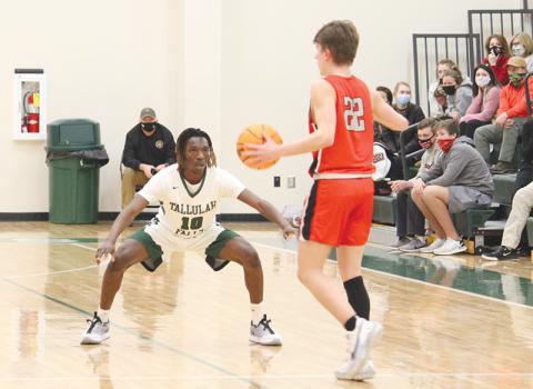 Simeon Respress has etched his name into TFS’ record books in more ways than one this season. The senior guard holds the single-season charges record. Respress is a key for the Indians’  record-setting defensive attack, as he usually checks opponents’ best perimeter players.