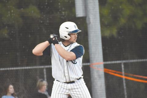 Habersham Central’s Logan Hare waits for the pitch during a home game Feb. 25.