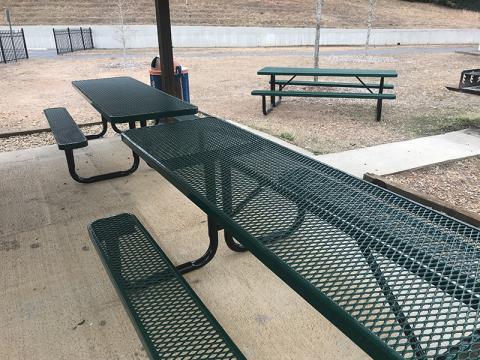 Mt. Airy has new picnic tables and benches at the town park, something residents praised at Monday’s town council meeting.