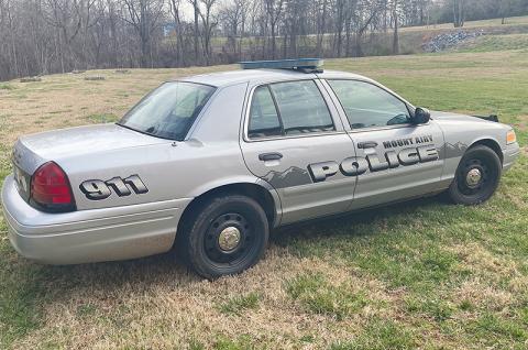 The Mt. Airy Police Department has gotten years of service from a 2008 Crown Victoria, but it is now seeking a grant to help pay for a newer patrol vehicle.