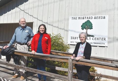 Mustard Seed Counseling Services Founder and Director Mike Johns, Assistant Administrator Linda Diamond and Assistant Office Manager Virginia Abbot (from left) work out of the Irby Family Center in Cornelia.