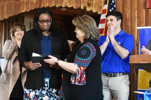 Shonna White, a medical assisting student from Toccoa, was one of the four finalists selected for the 2021 GOAL award. Although she was not named the GOAL recipient, White received $500 for her community service efforts.