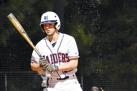Trevor Stevens looks for the signs during a turn at-bat during Monday’s game. CODY ROGERS/Staff