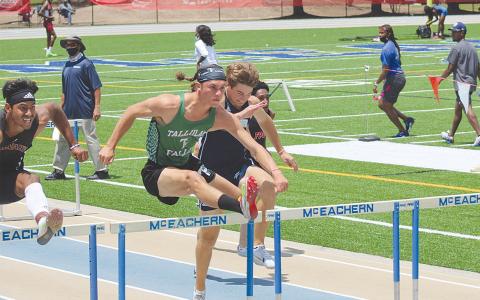 Grey Bourlet led the Indians with two runner-up finishes in the pole vault and 110 meter hurdles. He also took third in the 300 meter hurdles. SCOTT NEAL/Submitted 