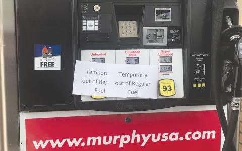 Some gas stations in Habersham County saw supplies wane starting Sunday and Monday after a cyberattack shut down the Colonial Pipeline based in Alpharetta. MATTHEW OSBORNE/Staff