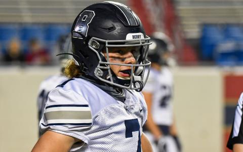 Tarin Westbrook transferred to Berry College this season and immediately burst on to the scene as a playmaker. The sophomore caught two touchdowns in Berry’s four-game spring season that ended with a SAA Conference Championship. BERRY COLLEGE/Submitted 