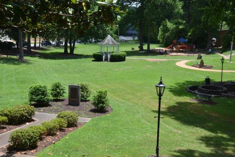 Demorest Springs Park will get a makeover in the coming years, as ADC Construction has been picked to run the project that Councilmen John Hendrix and Nathan Davis spearheaded earlier this year. MATTHEW OSBORNE/Staff