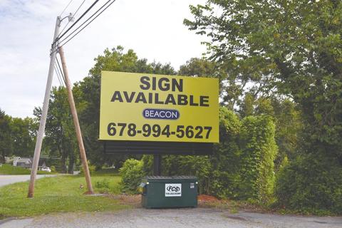 This sign on Historic Highway 441 on the southern end of Demorest has caused the city to reassess its regulations for sign permitting.