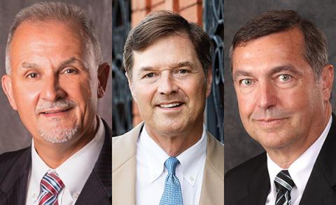 From left, Kenneth McEntire, David Foster and Jeff Herrin were elected to the Habersham EMC Board of Directors on Thursday.