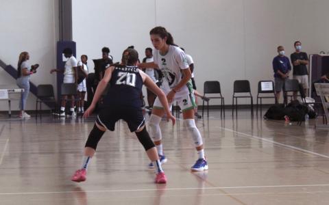 Habersham Central’s Kyia Barrett looks to get past a defender during a travel tournament in Indianapolis last week. KYIA BARRETT/Submitted 