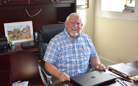 Mt. Airy Mayor Gary Morris has a few months left in what will be a 20-year run as the town’s mayor. His public service career began in 1983. MATTHEW OSBORNE/Staff 