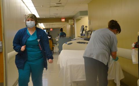 Nurses and staff at Habersham Medical Center have been on their toes recently with record numbers of patients coming into the emergency room. BRIAN WELLMEIER/Staff