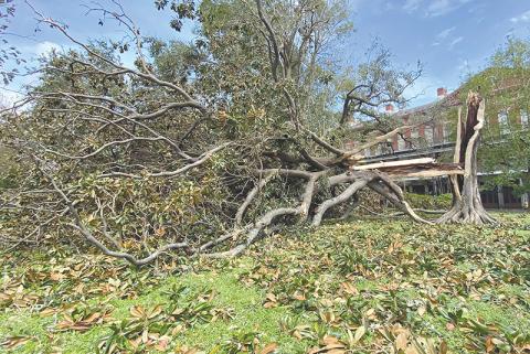 Damage and debris left in the wake of Hurricane Ida which struck Louisiana in recent days.