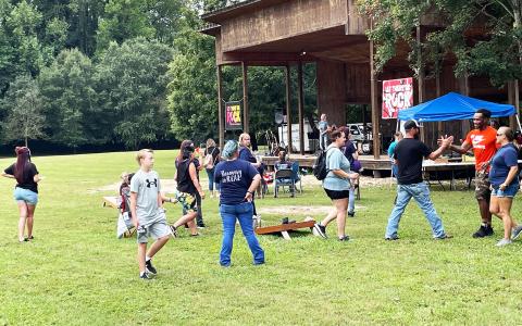 Members of the community turn out for Recovery Fest at Pitts Park in Clarkesville. BRIAN WELLMEIER/Staff