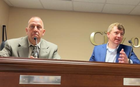 Ken Ranalli (left) and Jerry  Harkness  are the candidates for Demorest mayor. MATTHEW OSBORNE/Staff