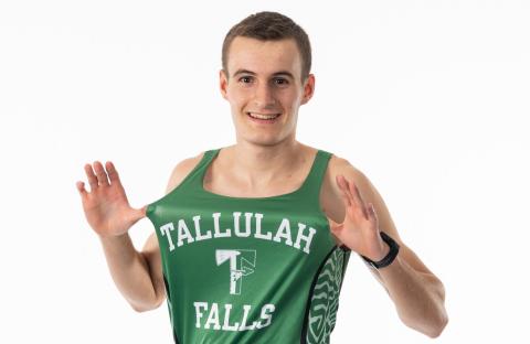 Tallulah Falls’ Evan Prince finished a stellar cross country career with the Indians by taking 13th place in the state meet. RANDY CRUMP/Special