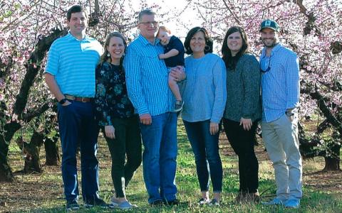 Jake Tench and his family