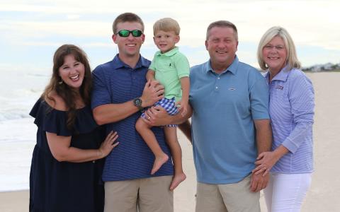 Todd Harper and his family