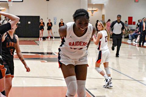 Sataria Cantrell had a monster game inside for the Lady Raiders against Lanier on Wednesday. CODY ROGERS/Staff