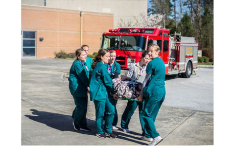 Piedmont University’s annual disaster drill will take place March 23. The event allows nursing, theater, and mass communications students to collaborate with local public safety agencies during a realistic disaster scenario. PIEDMONT UNIVERSITY/SUBMITTED