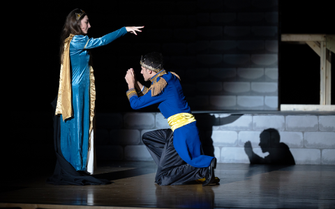 The Enchantress, played by Chaise Arpke, casts a spell on the dashing Prince played by Bobby Ray Wallace in Habersham Central Stage Raider’s performance of Disney’s Beauty and The Beast. ZACH TAYLOR/Special