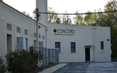 The former Demorest Elementary School building, later used by Concord Baptist Church, will likely be the new site of Demorest City Hall. MATTHEW OSBORNE/Staff