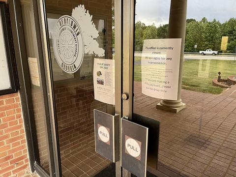Baldwin City Hall was closed Friday.
