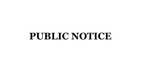 Public notice