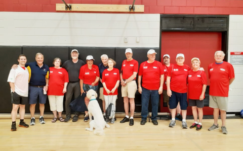 There were 11 Habersham County participants in The World Health Games earlier this month along with three others from the region. From left are Wyatt Nicholson, Dr. Stuart Sanders, Gayle Whitener, Joel Byers, Frances Welch, Evan Woodring, Grace Woodring, Charles English, Danny Prewett, Alan Irvin, Bobby Privette, Dawn Privette and Bruce Nicholson. Not pictured are Robert Nichols, Kevin Roy and Patty Roy. MATTHEW MILES/Submitted