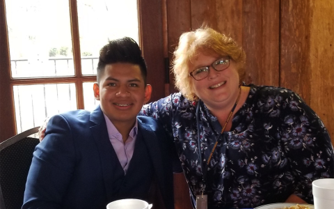 Krista Ivester is shown attending a Rotary luncheon with student Francisco Salazar. Her popularity and impact at the school was clear as she had been teacher of the year twice, county teacher of the year, and the local and district STAR teacher. SUBMITTED