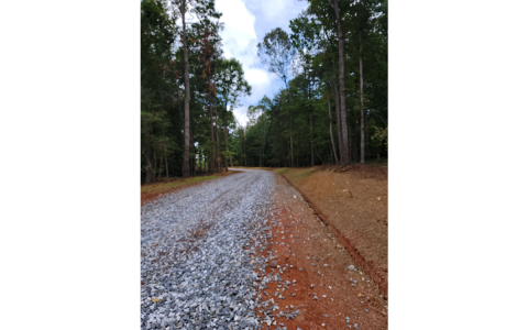 An unpermitted road off Seldom Rest Lane leading to what could’ve been the site of a glamping resort. BRIAN WELLMEIER/Staff