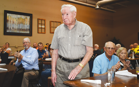 Donald Tench of Demorest, a veteran of the Korean War, was part of the original Grant-Reeves Honor Guard more than a half-century ago. He still makes himself available to serve even though he is “retired.” MATTHEW OSBORNE/Staff