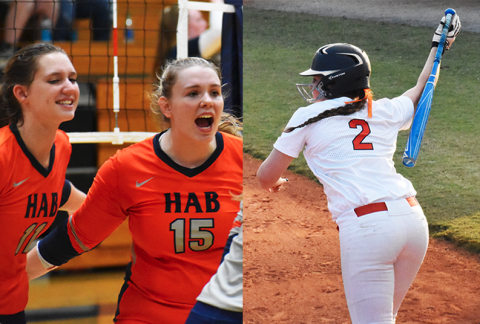 From left, Allie Church, Abbey Donaldson and Emma Forster are looking for big senior years for Habersham Central.
