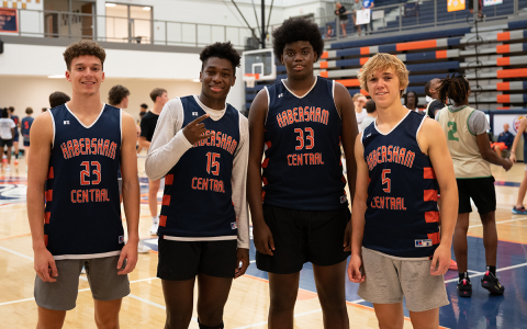 Habersham Central’s (from left) Cole Gary, Bryce Pittman, JoJo McCurry, and Brighton Paul were the Raiders who participated. ZACH TAYLOR/Special