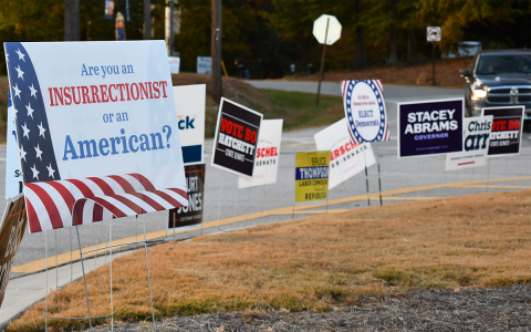 Political signs are everywhere as early  voting enters its second week. The election concludes on Nov. 8. MATTHEW OSBORNE/Staff 