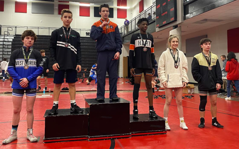 Zach Chitwood was on top of the podium in the 106-pound class. MORRIS BROOKS/Submitted