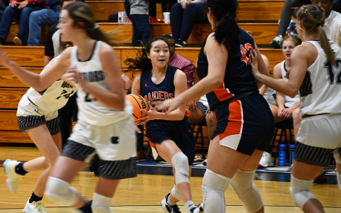 Habersham Central’s  Jazky Bantaum drives to the hoop against White  County earlier this season. CODY ROGERS/ Special