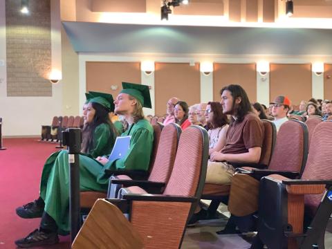 Students celebrate the Hall and Rabun graduations in the summer of 2022. MOUNTAIN EDUCATION CHARTER SCHOOL/Submitted