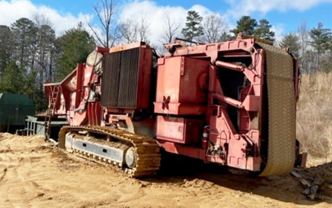 This behemoth trash grinder can eat 150 tons per hour and takes $2,000 just to move from one site to another. DOUG OLIVER/Submitted