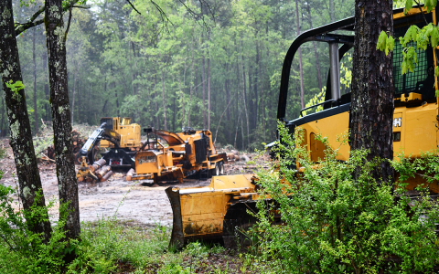 Land has already been cleared near Harvest Church Road for a future housing development. JOHN DILLS/Staff