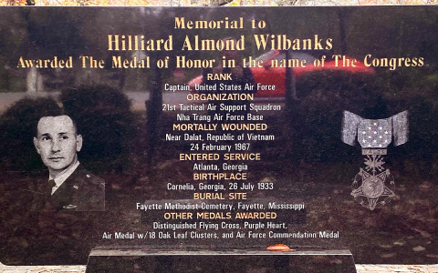 The memorial honoring war hero Hilliard Wilbanks will be a landmark for veterans rides in the Tour of Honor all summer long. SUBMITTED