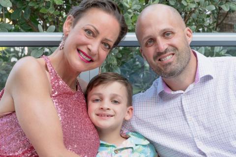 Jason and Cissy Carroll have made it their goal to support other families while fighting their own battles and supporting their son, Jackson (center). SUBMITTED