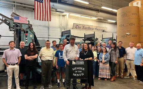 The team from The Northeast Georgian was named Chamber Member of the Month for June. HABERSHAM COUNTY CHAMBER OF COMMERCE