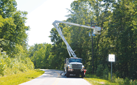 Crews for both Habersham EMC and Georgia Power worked overtime to get the lights back on in Northeast Georgia. LINDA EBERLE/CNI News Service