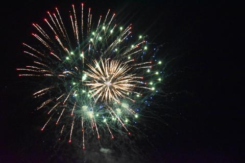 The fireworks show behind City Hall was illuminating for all lovers of freedom. MATTHEW OSBORNE/Staff