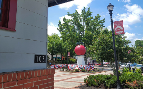 Cornelia is hoping to add a park and amphitheater to its downtown area near the train depot. ALAN NESMITH/Staff