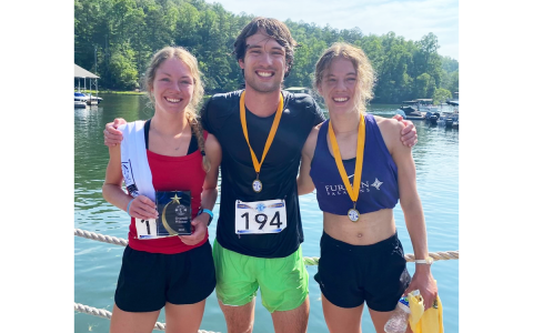 Abigail and Audrey Hotard were inspired by their older brother Thomas as top-level runners. SUBMITTED
